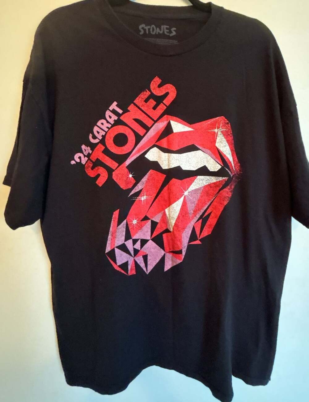 The Rolling Stones Hackney Diamonds Tour 2024 '24 Carat Stones T-Shirt Black XL
